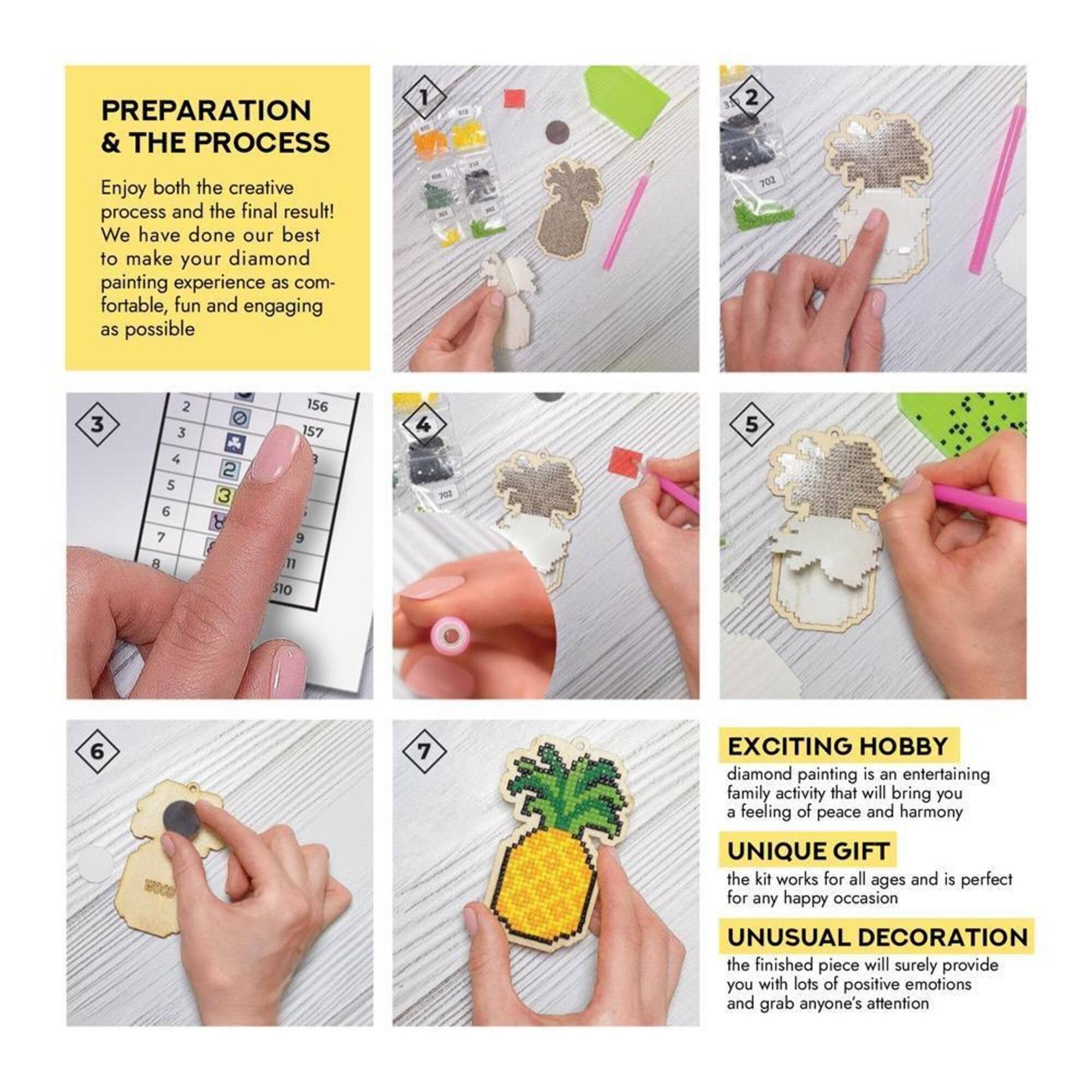 Crafting Spark Gingerbread Man Diamond Painting Kit